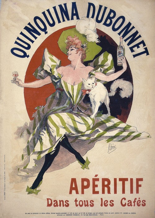 Quinquina Dubonnet aperitivo en todos los cafés (1895)