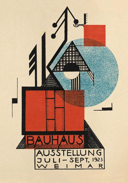 Conjunto de 5 impresiones artísticas de Bauhaus Gallery Wall