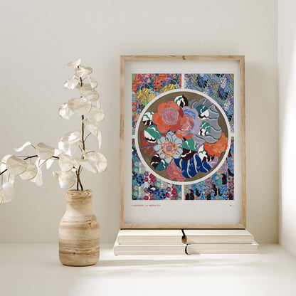 Patrón floral Art Déco, variación 11 de Édouard Bénédictus