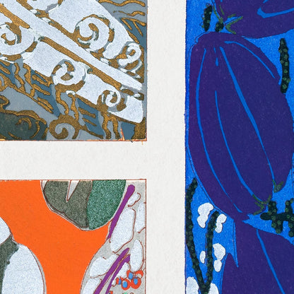 Patrón Art Déco vintage, variación 1 de Édouard Bénédictus