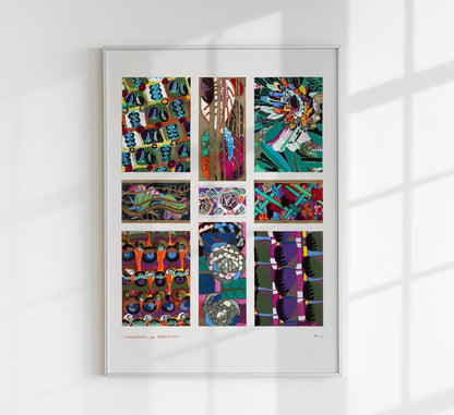 Patrón Art Déco vintage, variación 20 de Édouard Bénédictus