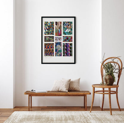 Patrón Art Déco vintage, variación 20 de Édouard Bénédictus