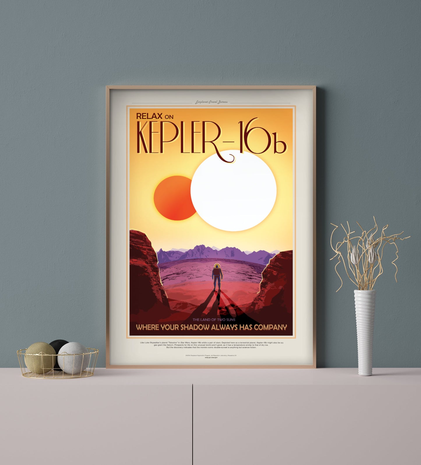 Kepler-16b - NASA JPL Travel Poster