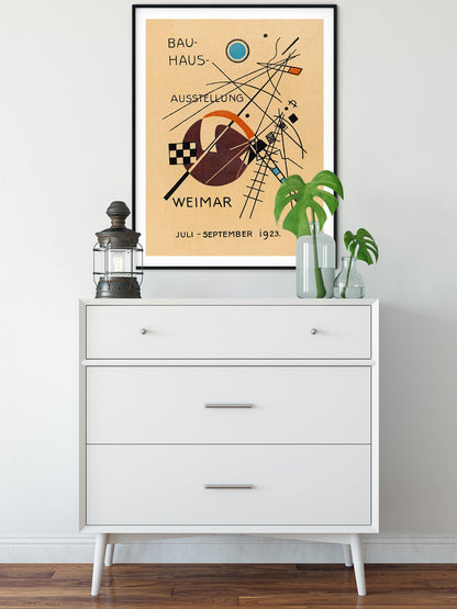 Póster Bauhaus Ausstellung 1923 Weimar de Wassily Kandinsky