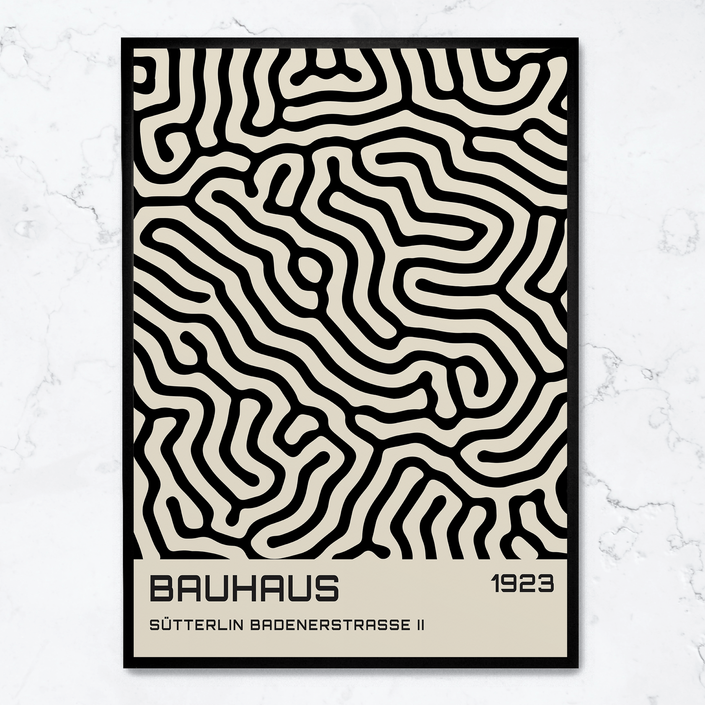 Bauhaus Black Pattern