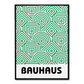 Bauhaus Green Pattern