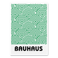 Bauhaus Green Pattern