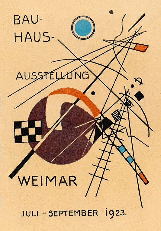 Póster Bauhaus Ausstellung 1923 Weimar de Wassily Kandinsky