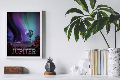 Arte de pared con temática espacial vintage
