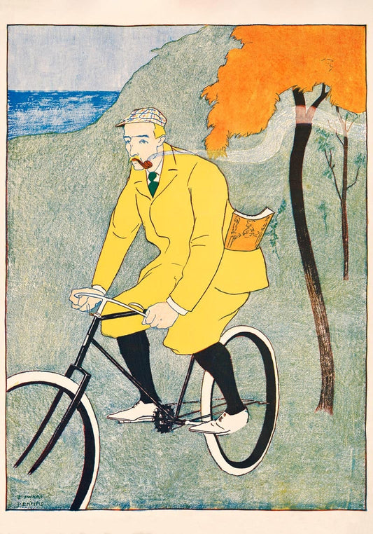 Hombre en bicicleta, de Edward Penfield