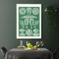 Ernst Haeckel Wall Art - Discomedusae Green Jellyfish by Ernst Haeckel Poster with borders