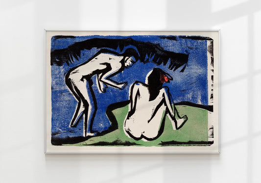 Bathing Couple by Ernst Kirchner