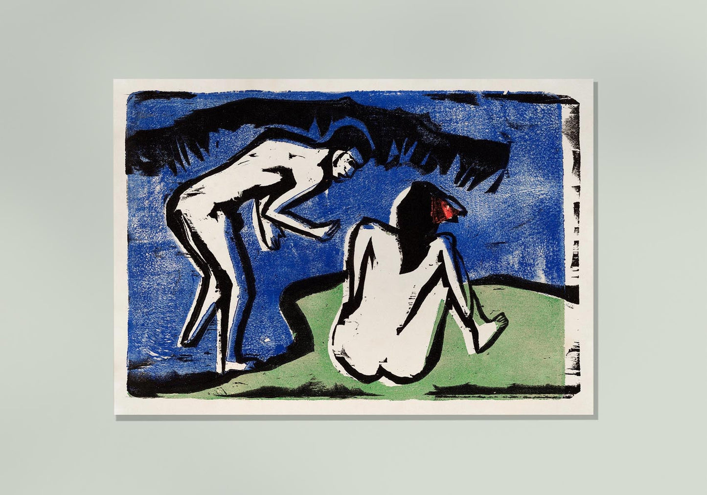 Bathing Couple by Ernst Kirchner