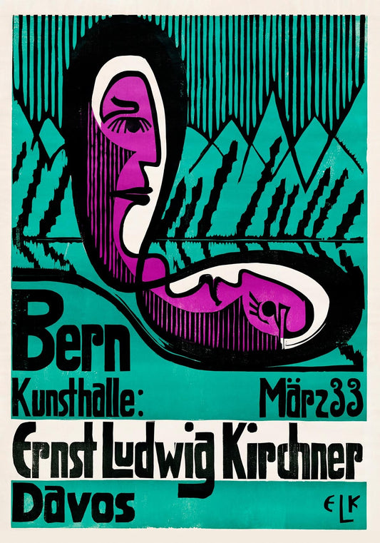 Bern Kunsthalle - Cartel de la exposición Ernst Kirchner