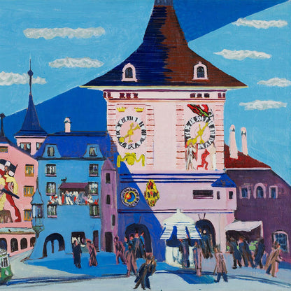 Berna con campanario de Ernst Kirchner