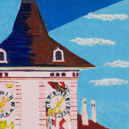 Berna con campanario de Ernst Kirchner