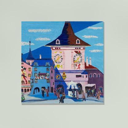 Berna con campanario de Ernst Kirchner