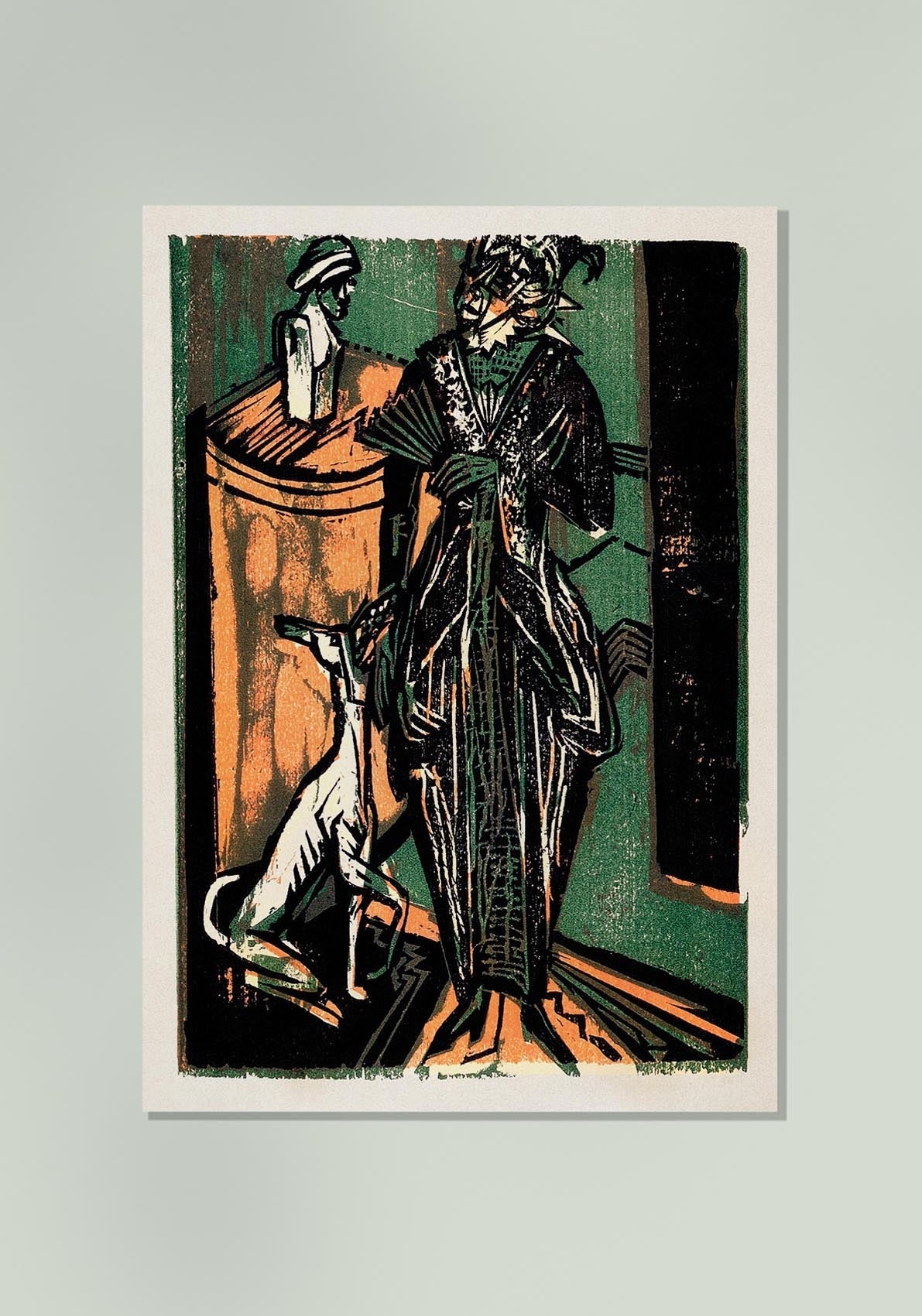 Exhibition of Dresses of Mrs. Eucken by Ernst Kirchner