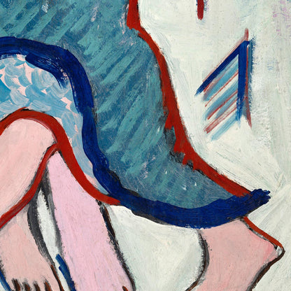 Pareja bailando en la nieve de Ernst Kirchner