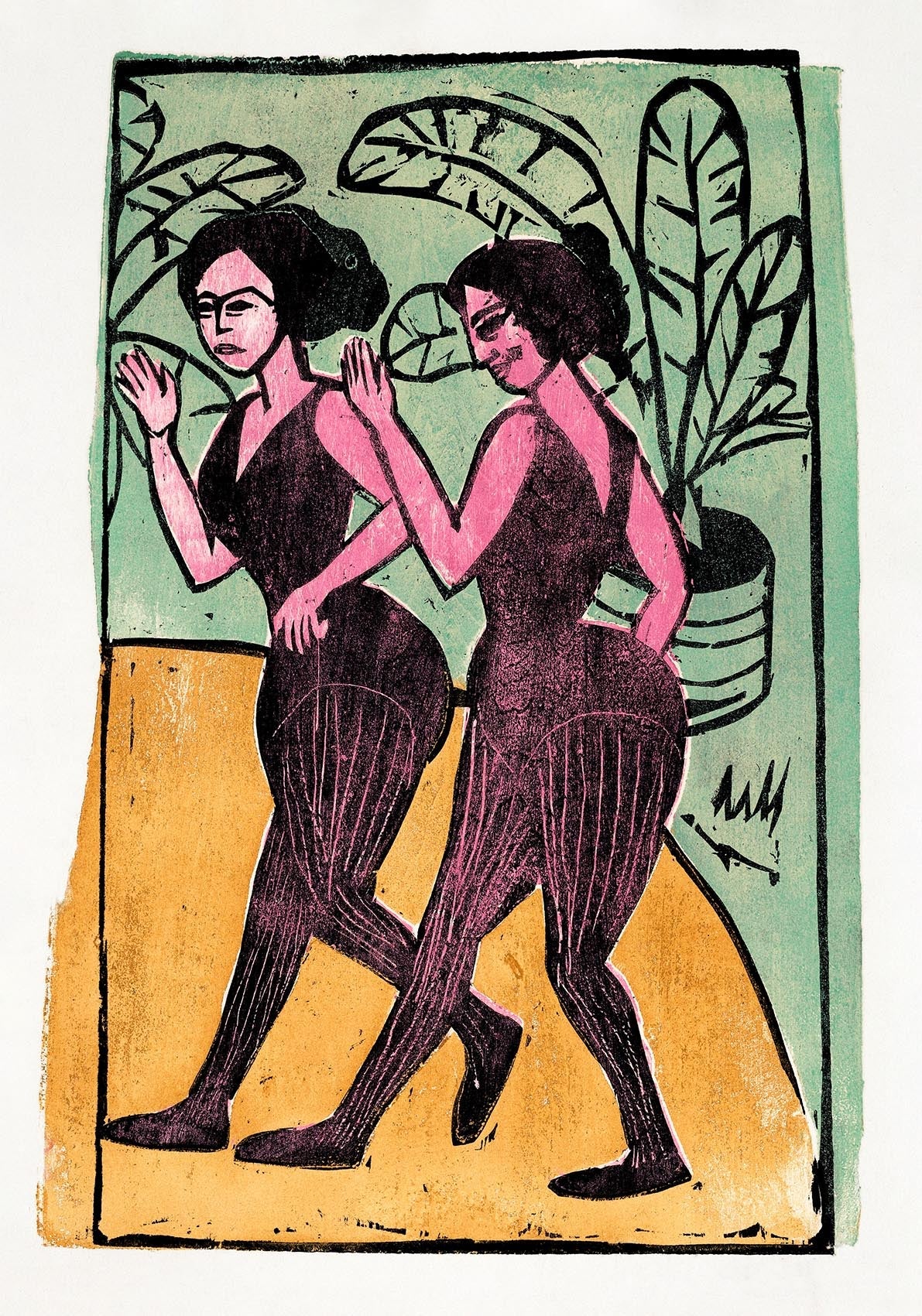 Bailarines ingleses de Ernst Kirchner