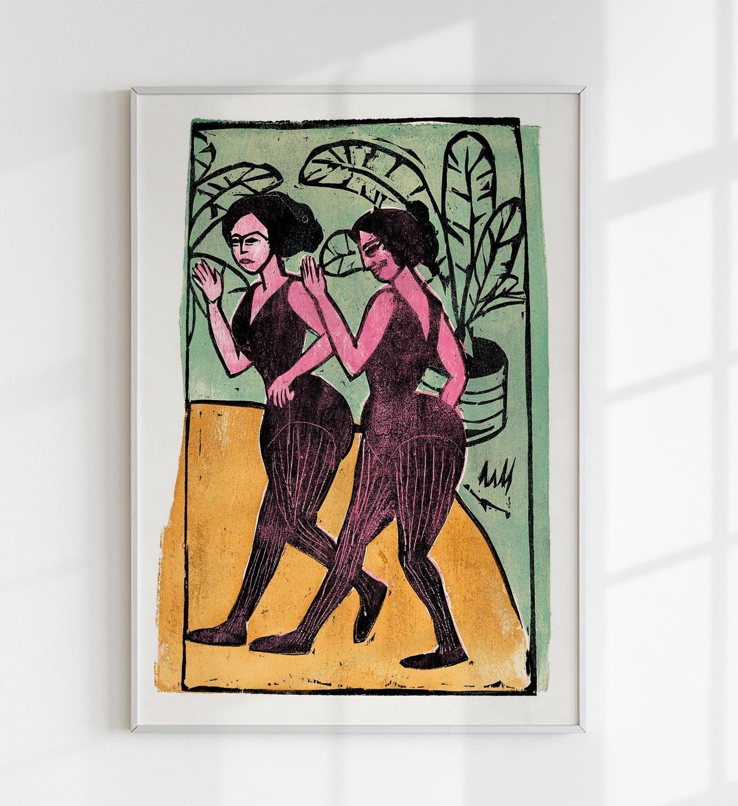 English Step Dancers  by Ernst Kirchner