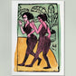 English Step Dancers  by Ernst Kirchner