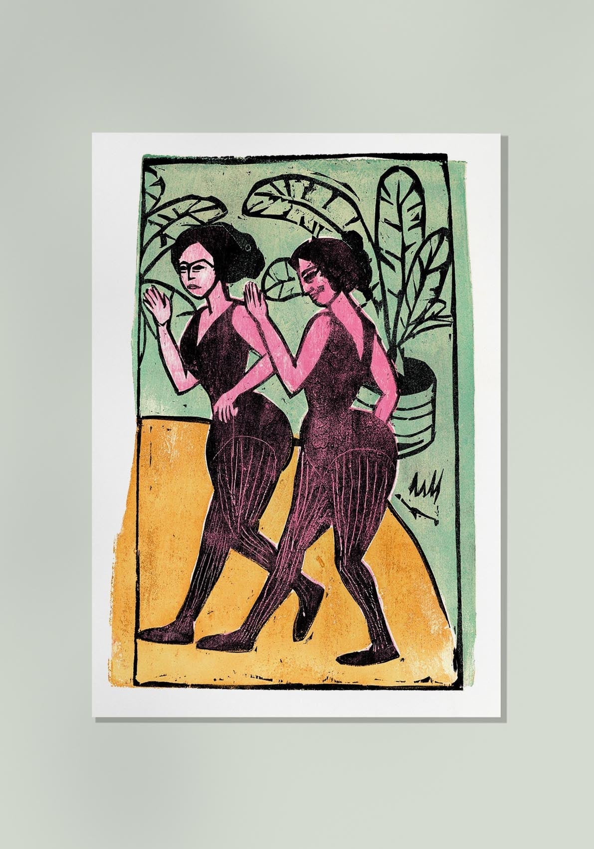 English Step Dancers  by Ernst Kirchner