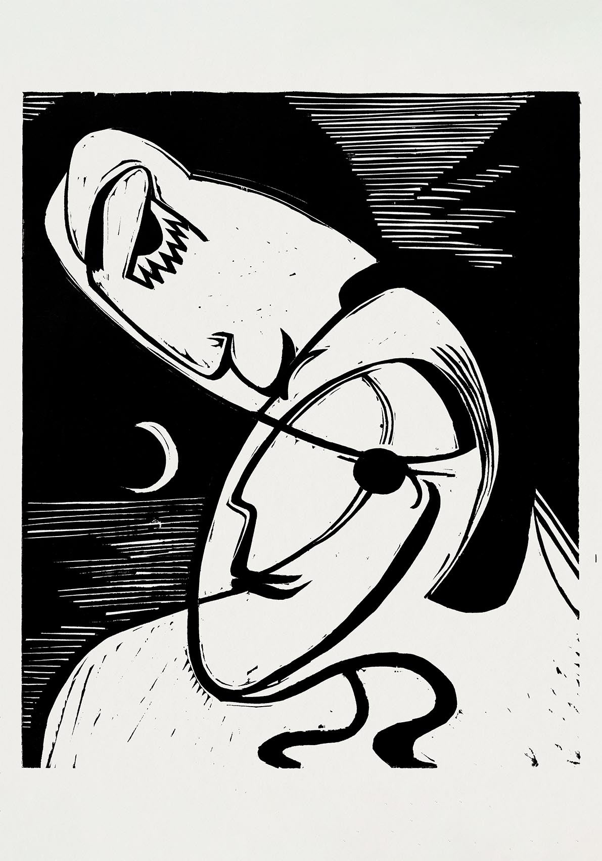 The Kiss by Ernst Kirchner