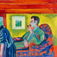 The Visit - Couple and Newcomer by Ernst Kirchner