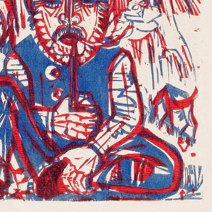 El campesino fumando de Ernst Kirchner