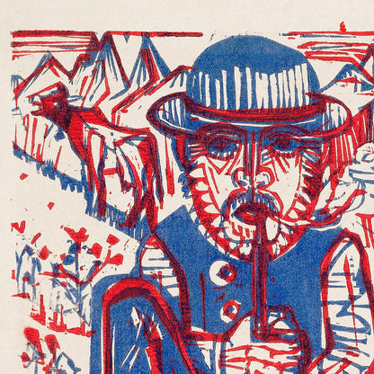 El campesino fumando de Ernst Kirchner
