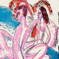 Three Bathers by Stones by Ernst Kirchner