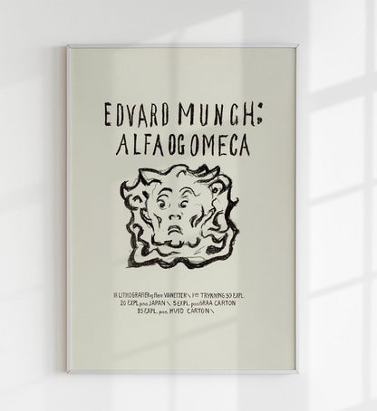 Póster de arte Alfa y Omega de Edvard Munch