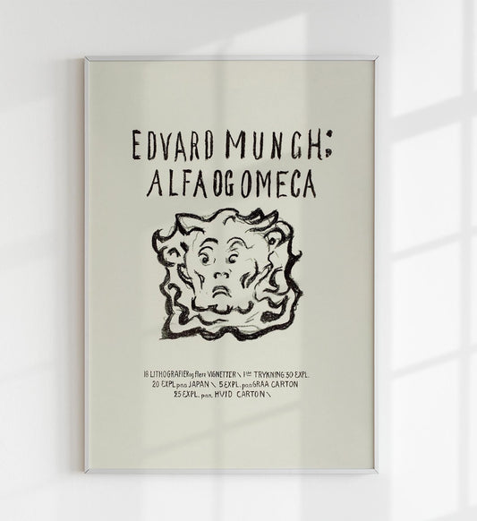 Póster de arte Alfa y Omega de Edvard Munch