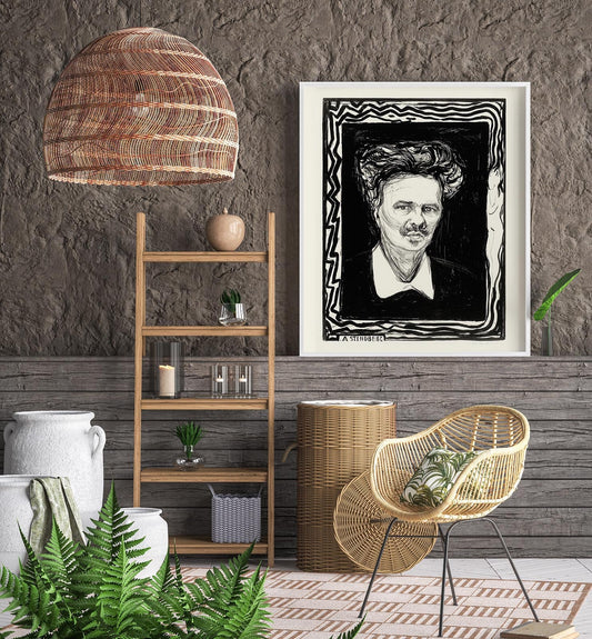 Póster artístico de "August Strindberg" de Edvard Munch