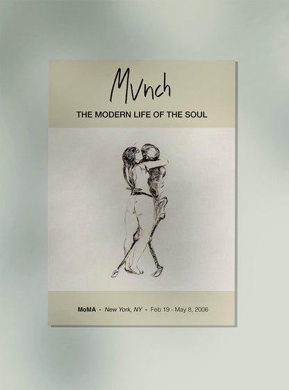 Cartel de la exposición La muerte y la mujer Munch