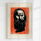 Edvard Munch Head of an Old Man Art Poster