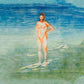 Edvard Munch Man Bathing Art Poster