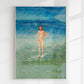 Edvard Munch Man Bathing Art Poster