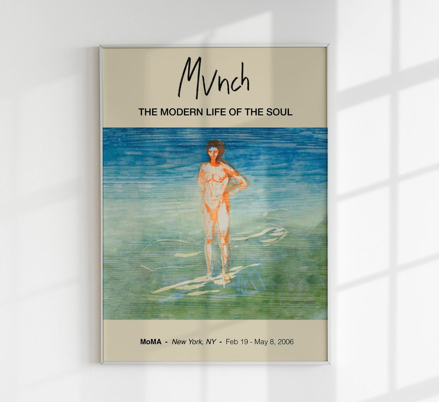 Man Bathing Munch Exhibition Poster