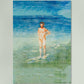 Edvard Munch Man Bathing Art Poster