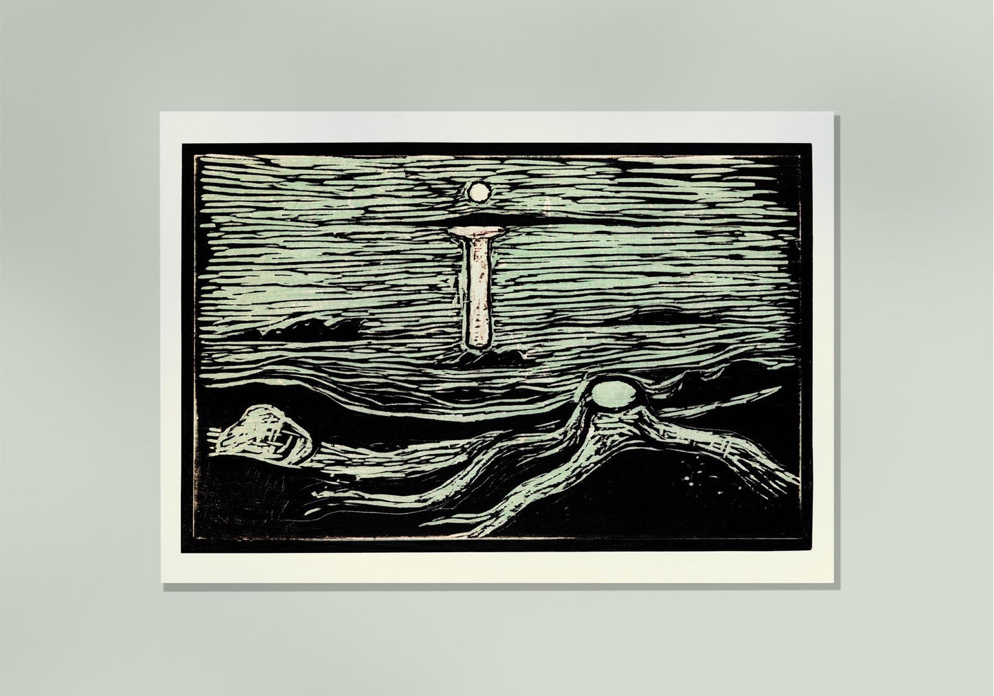 Edvard Munch Mystical Shore Art Poster