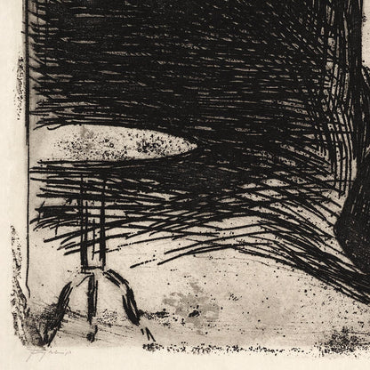Póster artístico de la cafetería nocturna de Edvard Munch