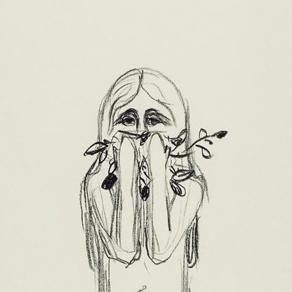 Póster de Omega y la flor de Edvard Munch