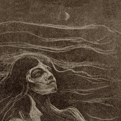 Póster artístico de Edvard Munch sobre las olas del amor