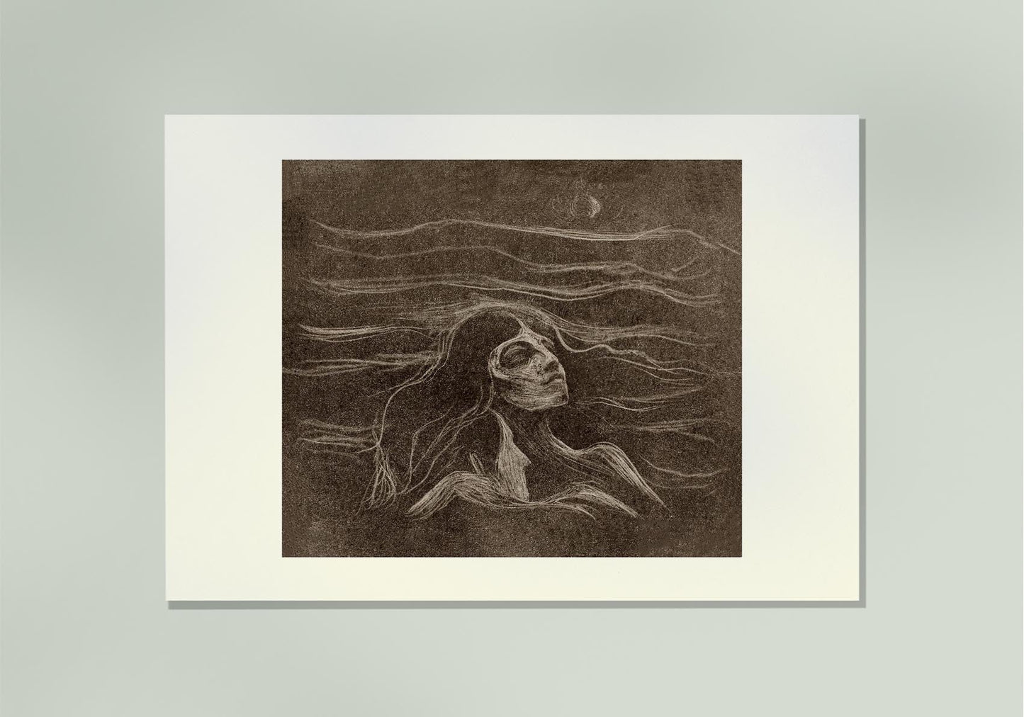 Edvard Munch On the Waves of Love Art Poster