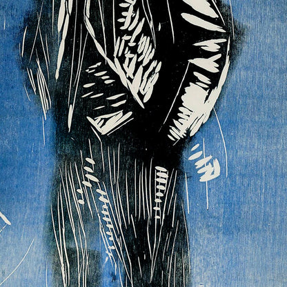 Cartel de la exposición Autorretrato a la luz de la luna de Munch