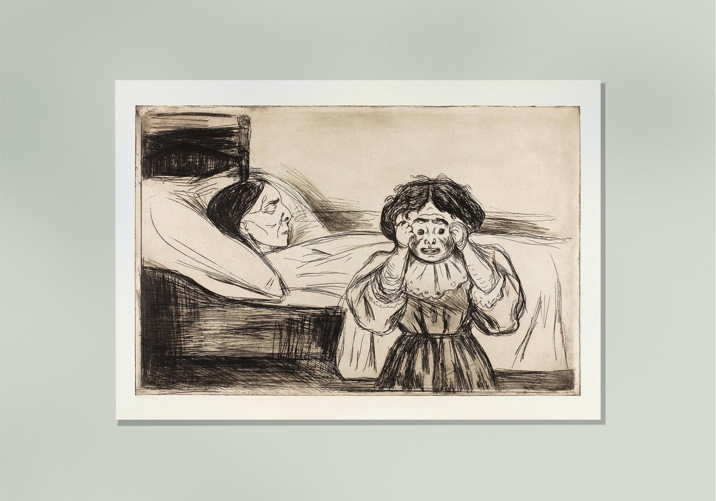 Edvard Munch The Dead Mother and Her Child Art Poster