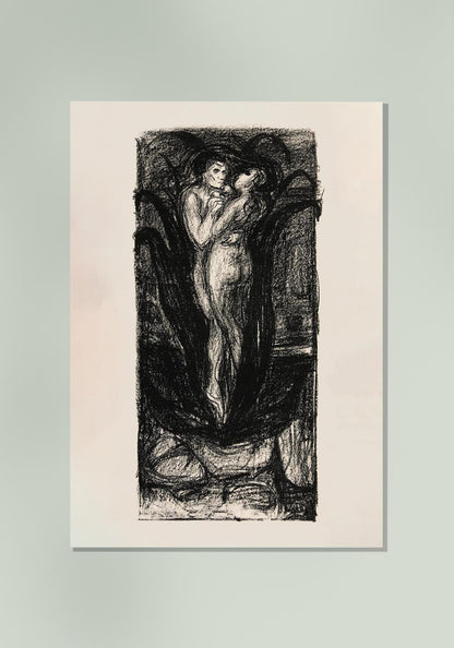 Póster artístico de La flor del amor de Edvard Munch