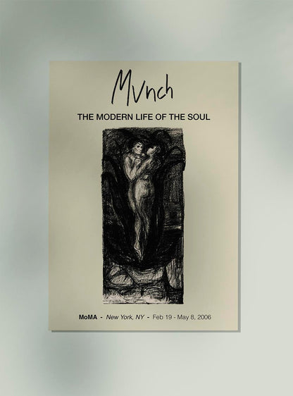 Cartel de la exposición La flor del amor de Munch